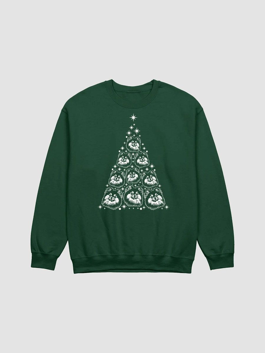 Pomeranian Christmas Tree Sweatshirt Design for Pomeranian Paw-rents product image (3)