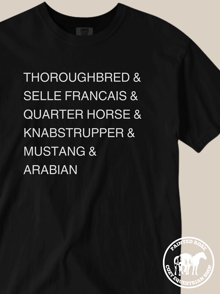 Favorite Horse Breeds List Tee product image (1)