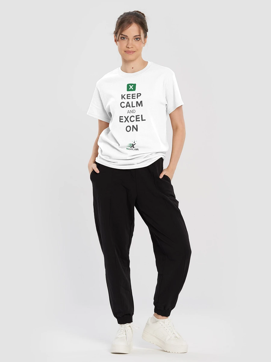 Keep Calm and Excel On - White T-Shirt product image (1)