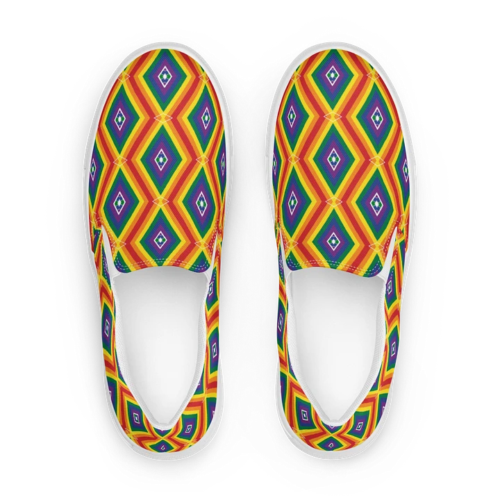 Mens Slip On Canvas - Pride Abstract product image (1)