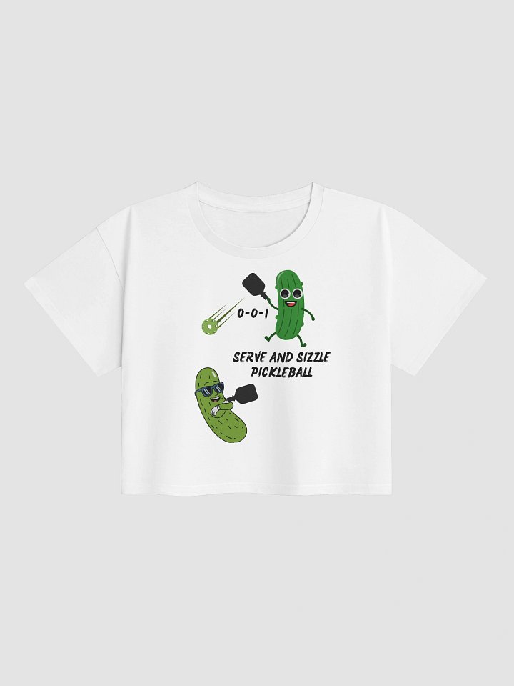 Serve and Sizzle Pickleball AS Colour Women's Premium Crop Top product image (1)