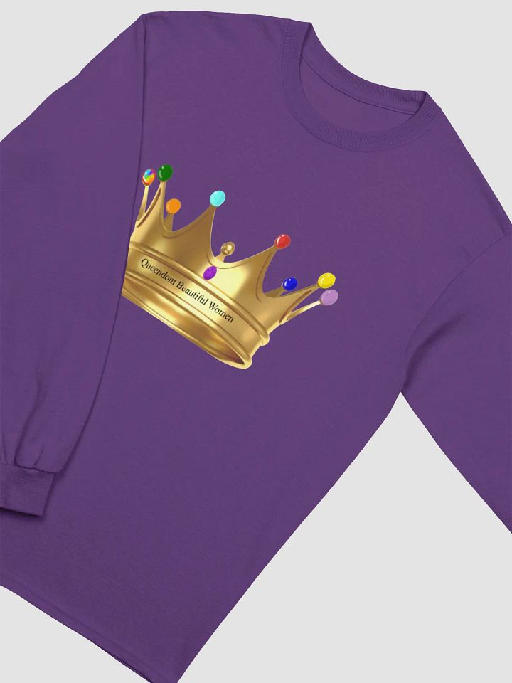 Queendom Beautiful Women Crown Jewel Long Sleeve Tee (TM) product image (1)