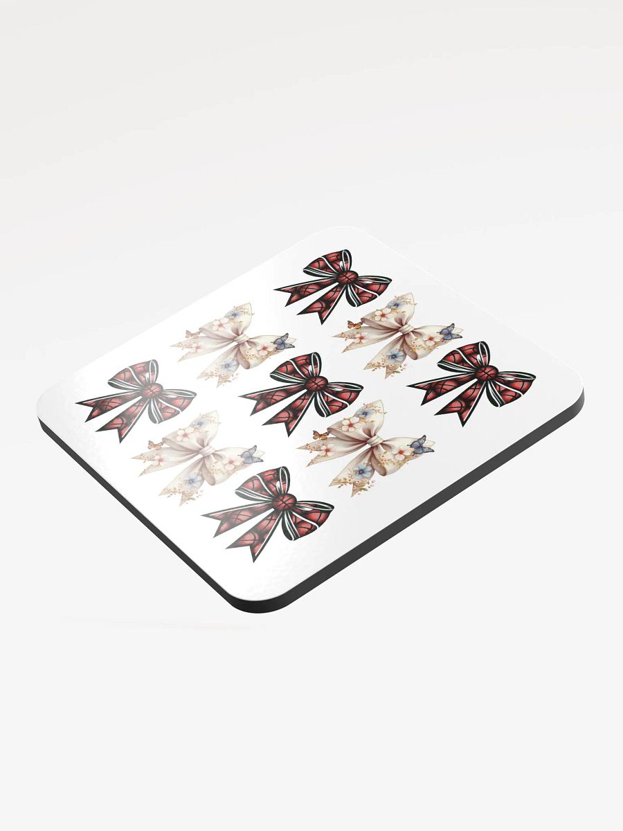 Spring Bows Basketball Whimsical Cork Coaster Set product image (4)