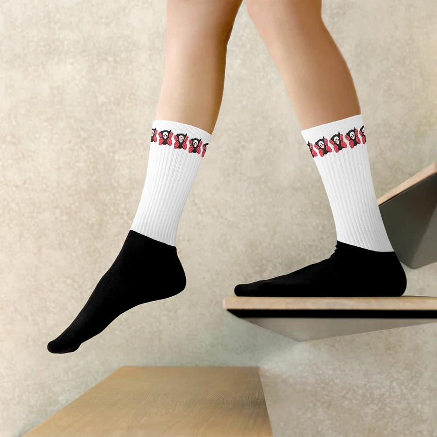 White Visceral Stripe Socks product image (9)