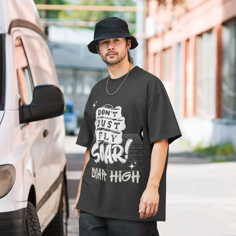 Don't just fly soar, soar high faded tee product image (7)