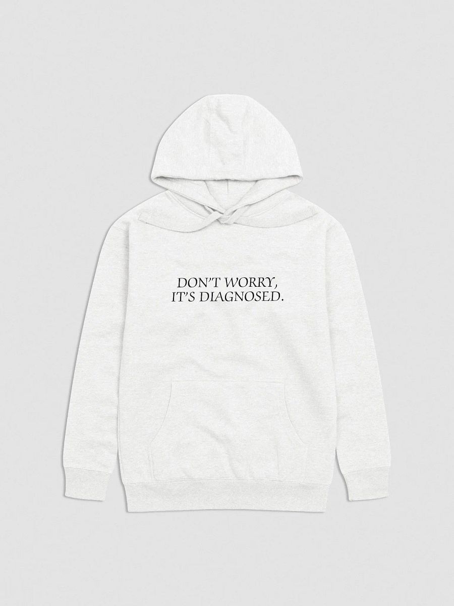 DW, IT'S DIAGNOSED. (black) embroidered heavyweight hoodie product image (9)