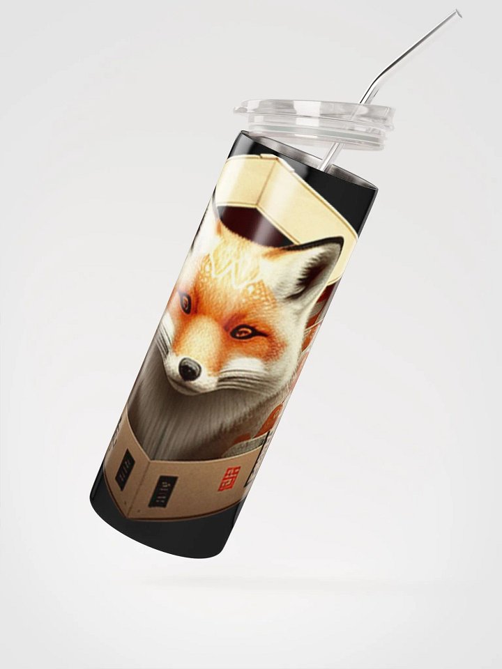 Stainless Steel Tumbler blk/wht Fox Box Logo product image (3)