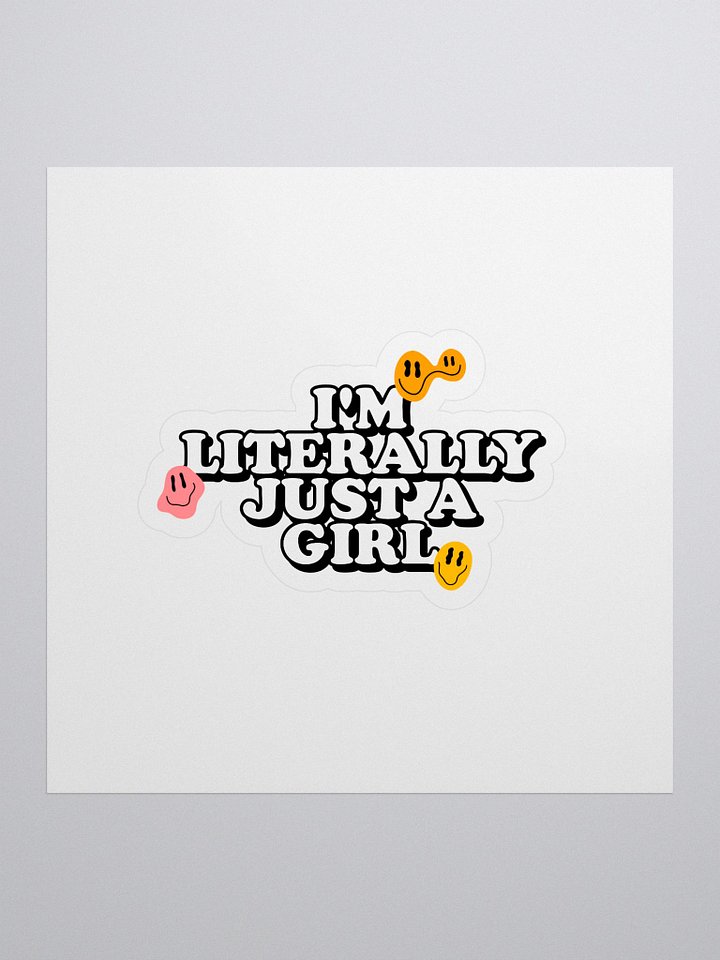 "Just a Girl" Sticker product image (1)