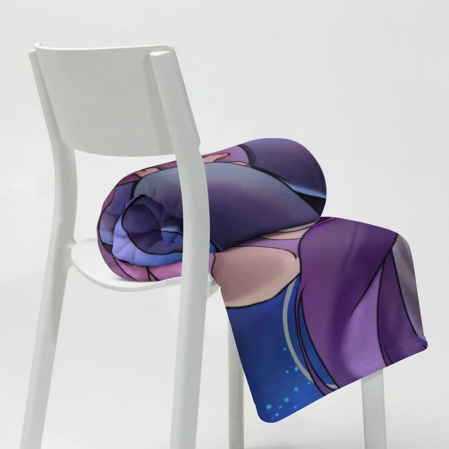Clutzymina in Space Throw Blanket product image (8)