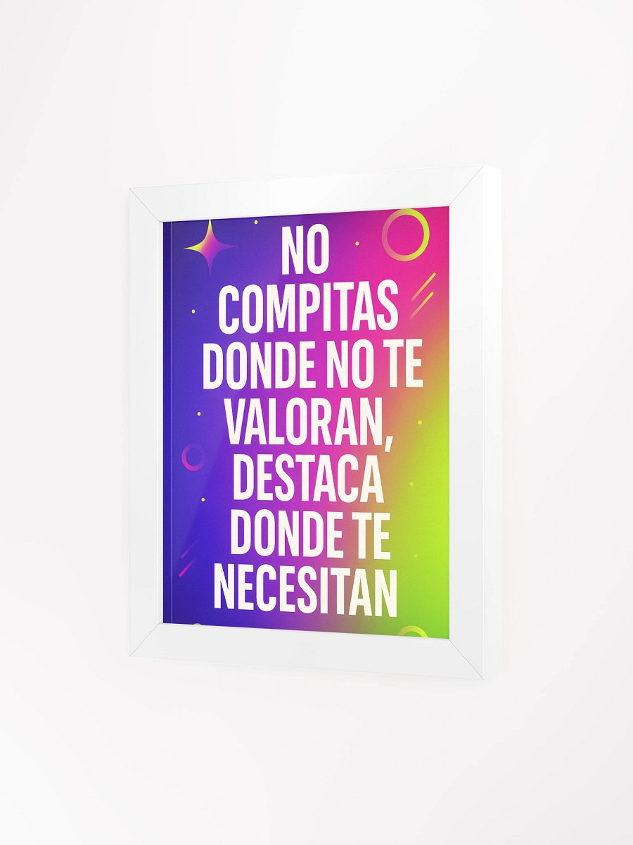 Póster ultra-premium viral corregido con español natural y mindset empowerment product image (3)