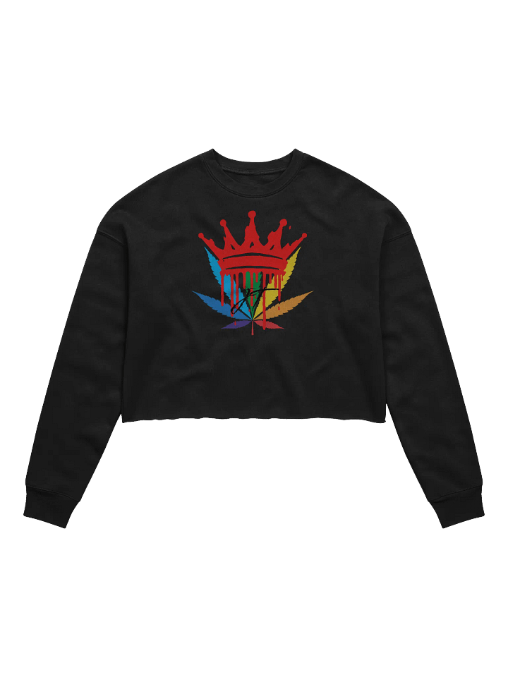CannaQueen Women's Fleece Crop Sweatshirt product image (2)