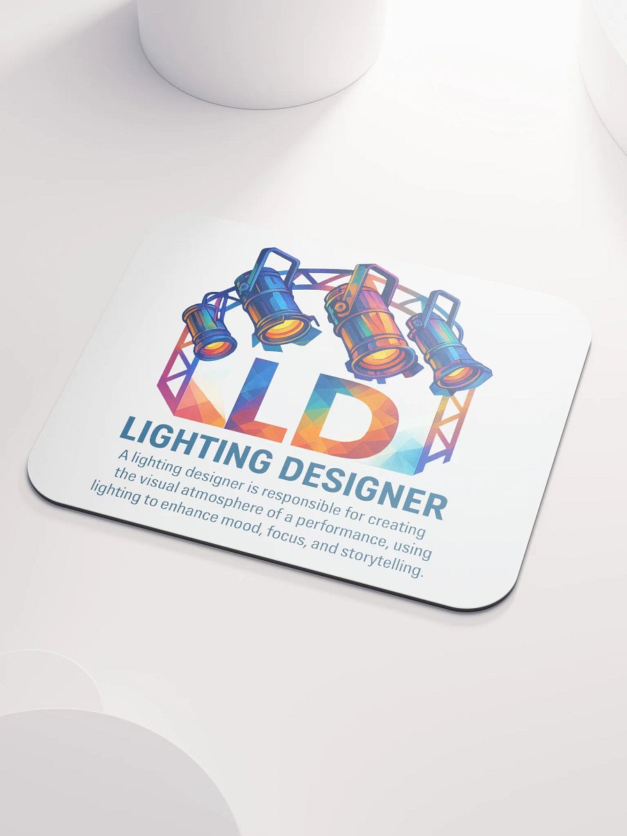 Theatrically Jerry: "LD (Light Designer) Prismatic Series" Mouse Pad product image (4)