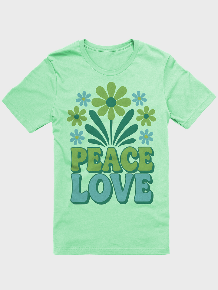 Retro Floral Peace Love T-Shirt product image (1)