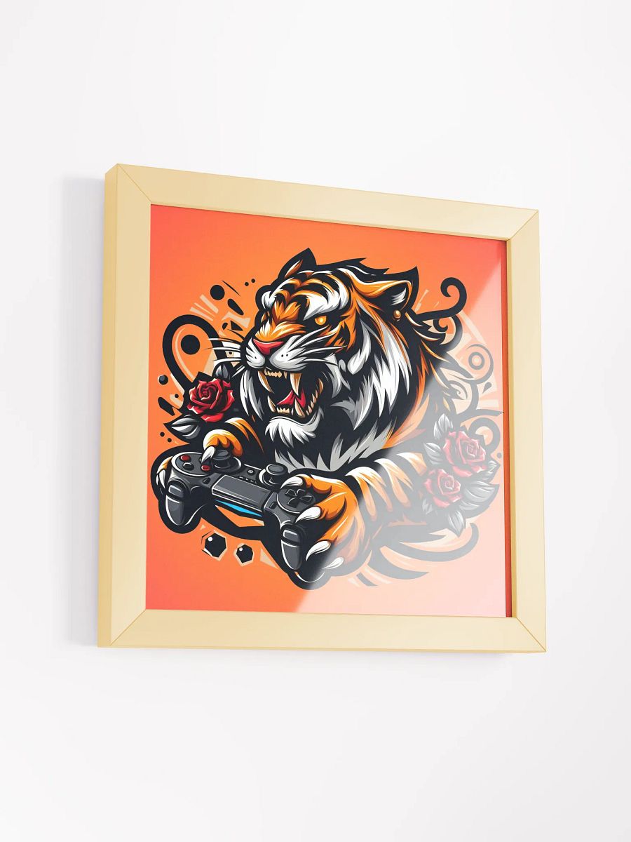 Tiger Gamer Framed Matte Poster product image (37)