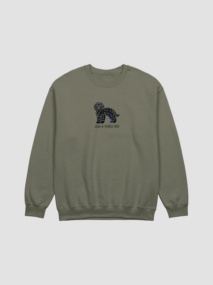 Cock-A-Poodle-Doo Sweatshirt (Embroidered) of a Cockapoo(Black) product image (7)