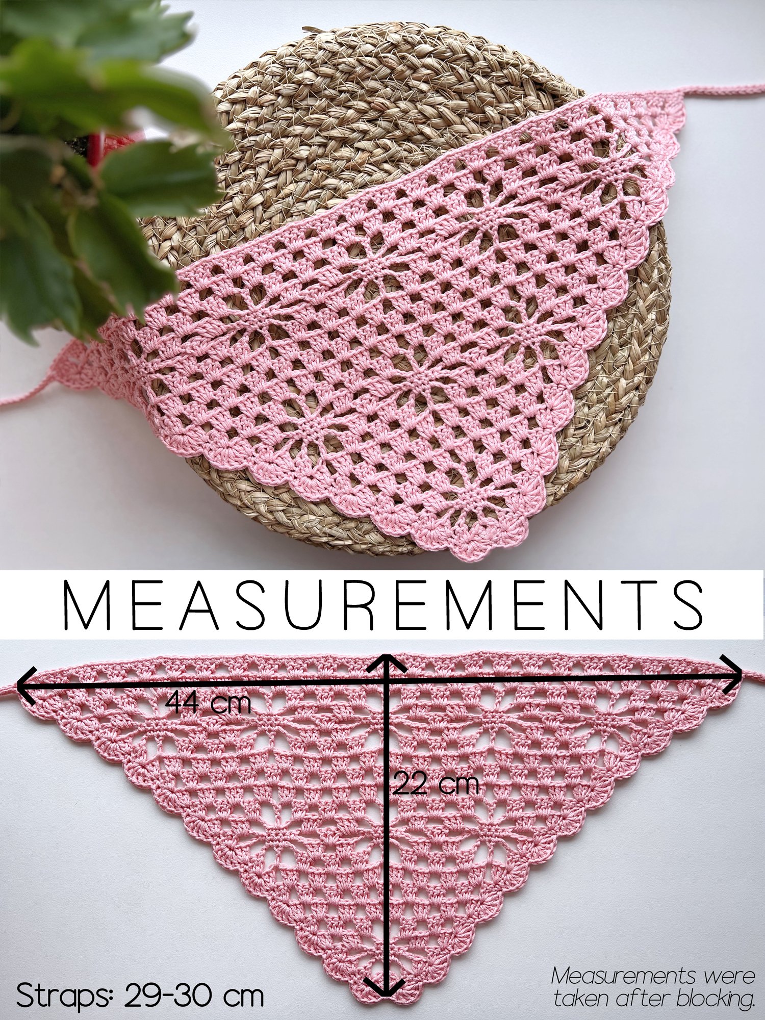 Crochet Pattern: Floral Granny Stitch Bandana product image (2)