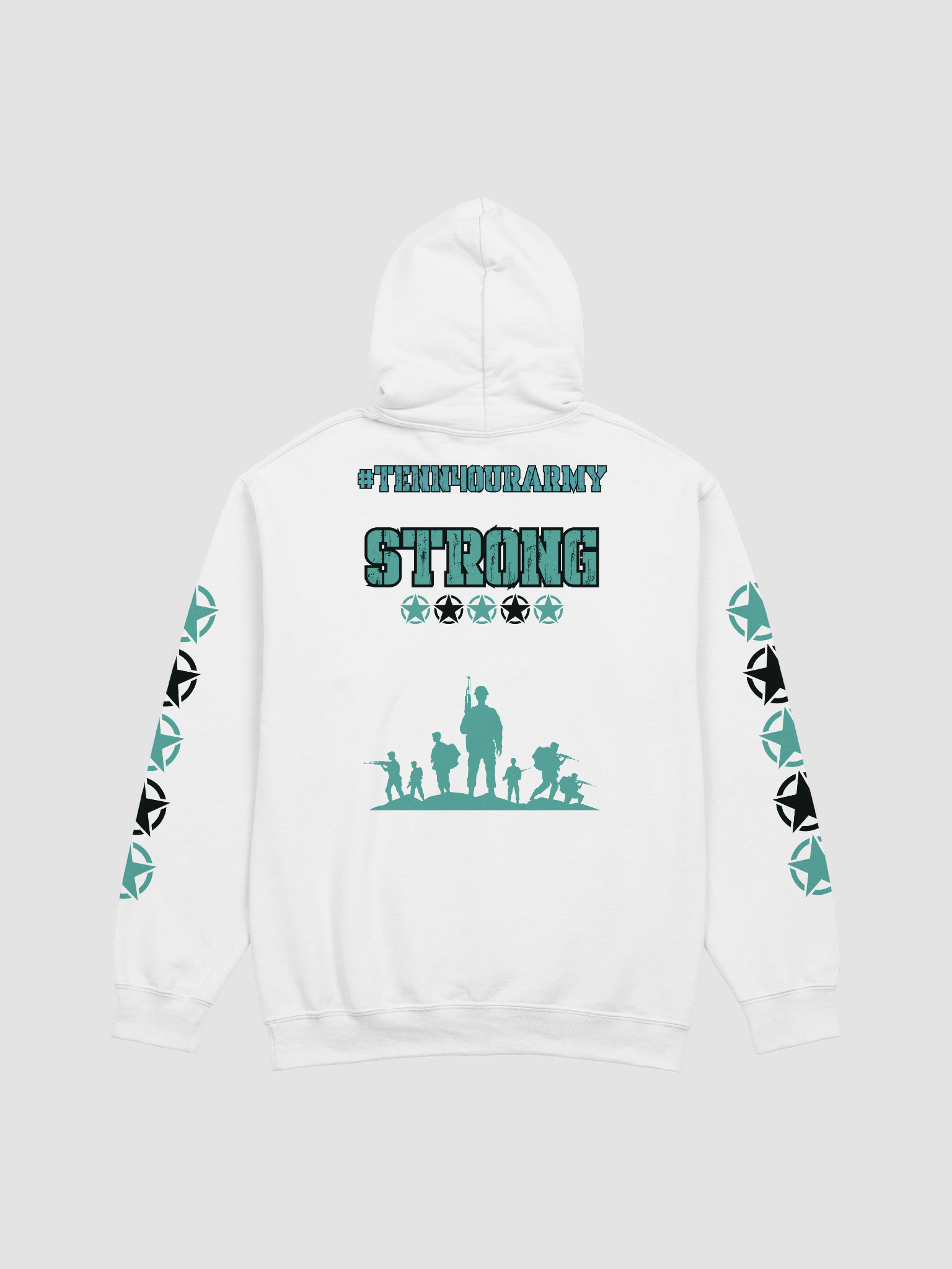 #TeNN4OURARMY Hoodie -Teal & Black product image (6)