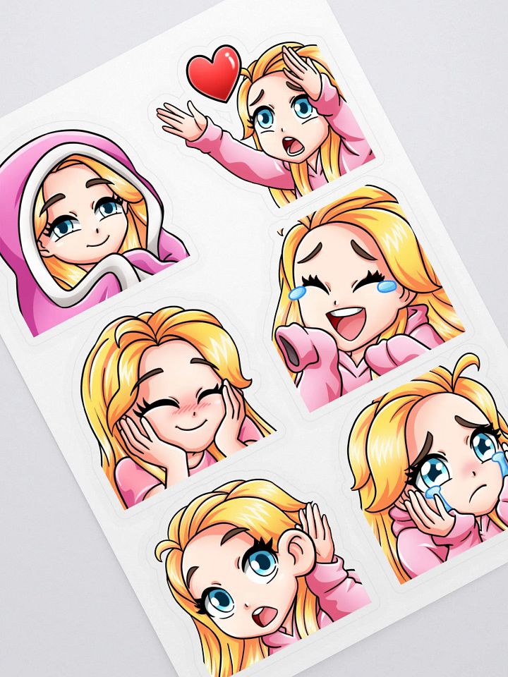 Melissa Emote Stickers Set 1 product image (1)