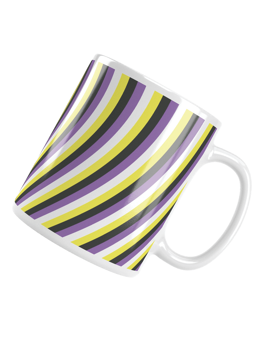 Non-binary Pride Hearts Mug (Right-handed) product image (5)