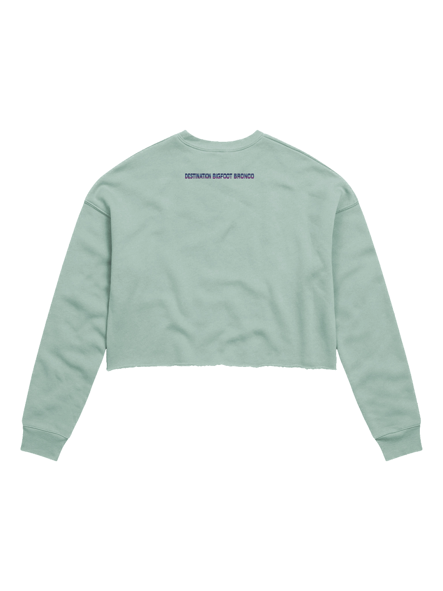 Destination Bigfoot Bronco Synthwave Bella+Canvas Women's Fleece Crop Sweatshirt (Multiple Colors Available) product image (26)