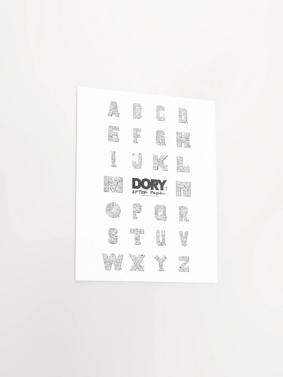 A-Z Alphabet Floor Plan Poster product image (3)