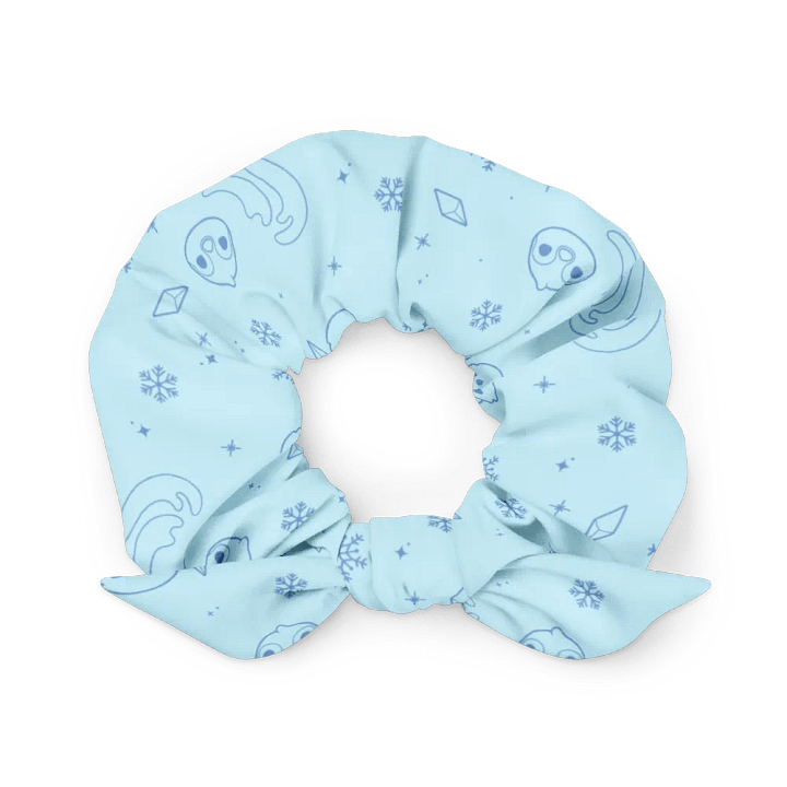 Blue recycled scrunchie | Arctic dreams product image (2)