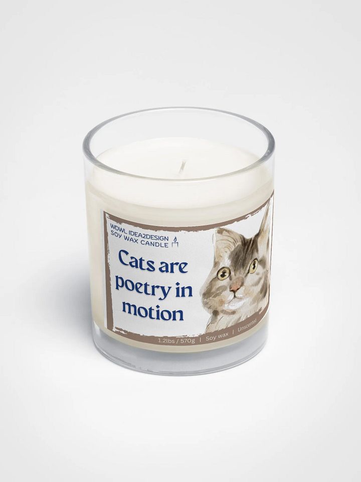 Tabby Cat Lover Best Gift, Large Capacity, Great Value & Eco-Friendly Candle – 1.2 lbs of Pure Serenity product image (2)
