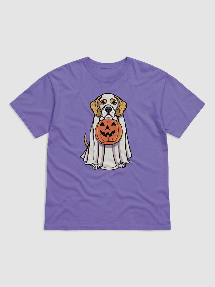 Funny Halloween Beagle(Lemon) T-Shirt | Funny Beagle Wearing a Ghost Costume and Holding a Pumpkin Basket product image (27)