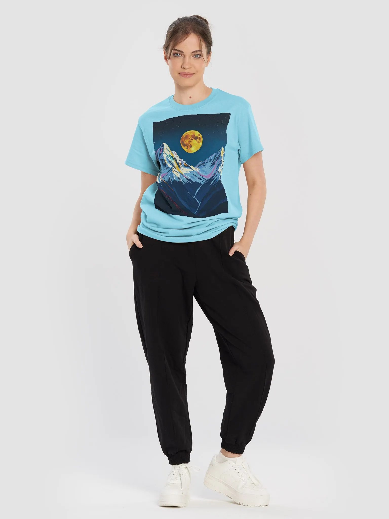 Moonlit Mountains in Alberta Tee product image (5)