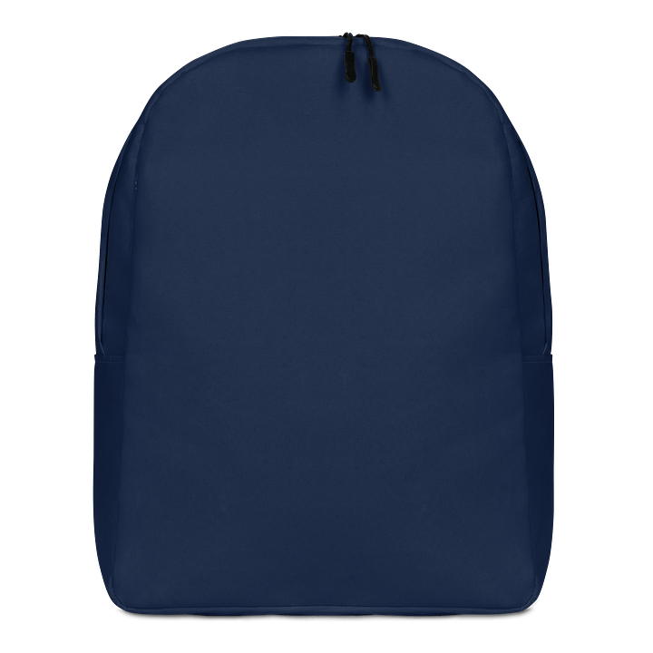 Customizable Minimalist Blue Backpack product image (2)