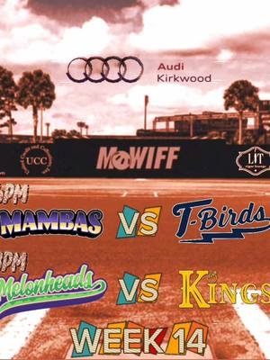 MoWiff’s Week 14 Match-up’s bring the HEAT as the National Division leading Thunderbirds look to shut down the leagues hottest hitting teams in the Mambas at 6pm & 7pm.  Then in the night cap two teams fighting to stay out of the cellar as the hot hitting Melonheads take on the Kings led by Nick Bone and newly acquired Johnny Gunn.  It’ll be a night of elite wiffle ball and it all starts with first pitch at 6pm at Miracle Field in Chesterfield, Missouri!  #seasonFIVE #fyp #wiffleball #thursday #wiffle #allstar #majorleaguebaseball #majorleaguewiffle #lfg #foryoupageofficiall #mlw #maw #nwla #circlecity #mowiff #drama #hitting #trend #goodvibes 