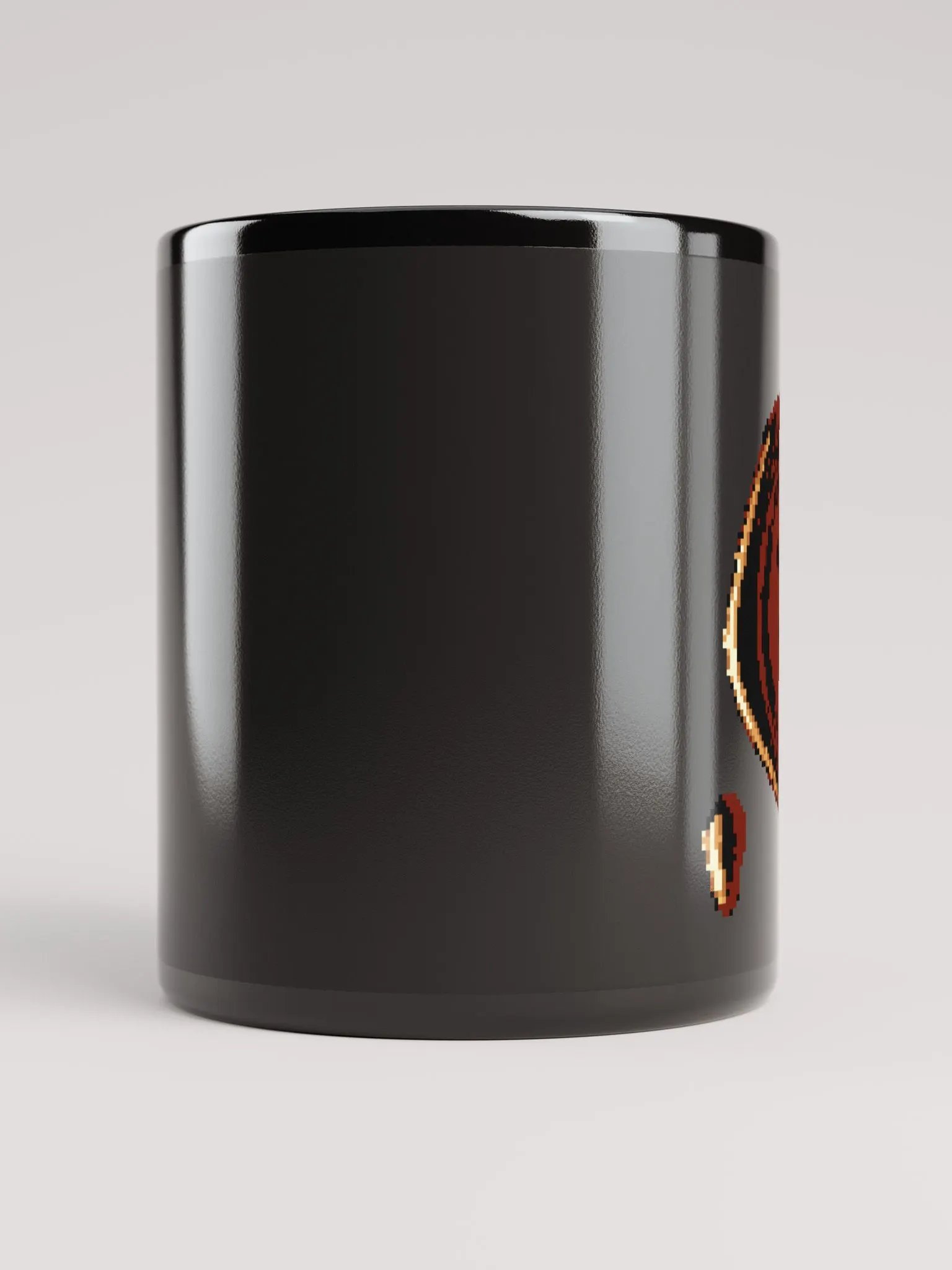 Black Mug with Wax Style Symbol product image (6)