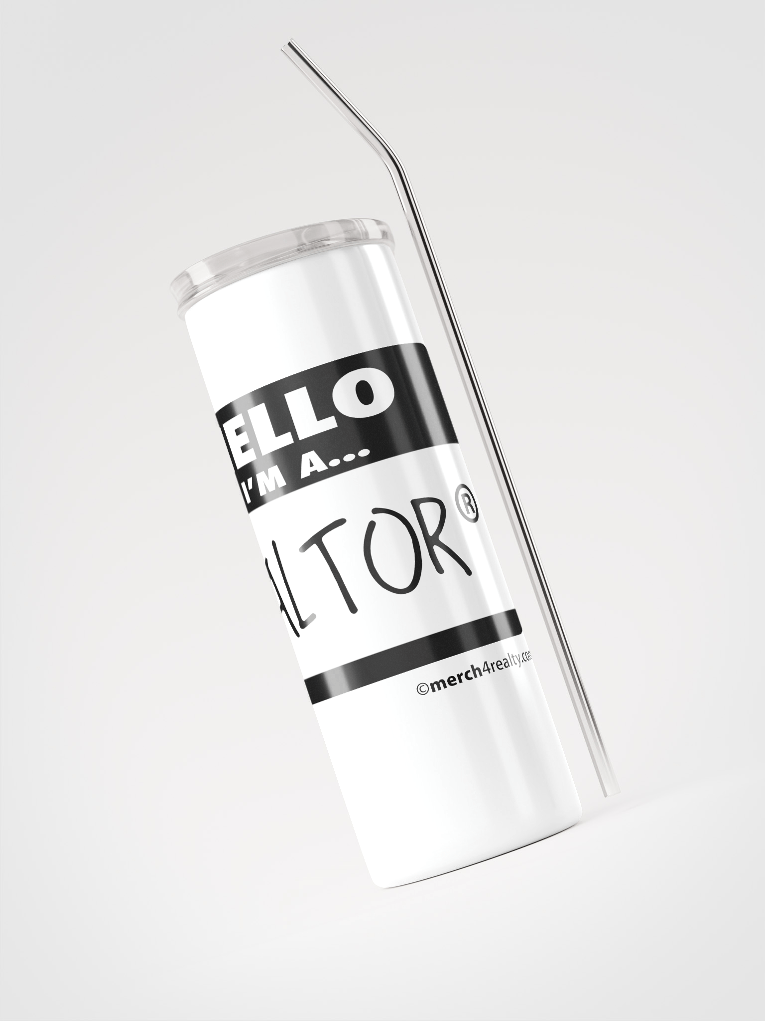 Hand-Drawn Realtor® Stainless Steel Tumbler product image (3)