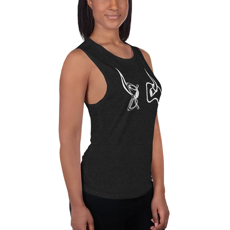 Horns, Glasses & Pearls Flowy Muscle Tank product image (3)