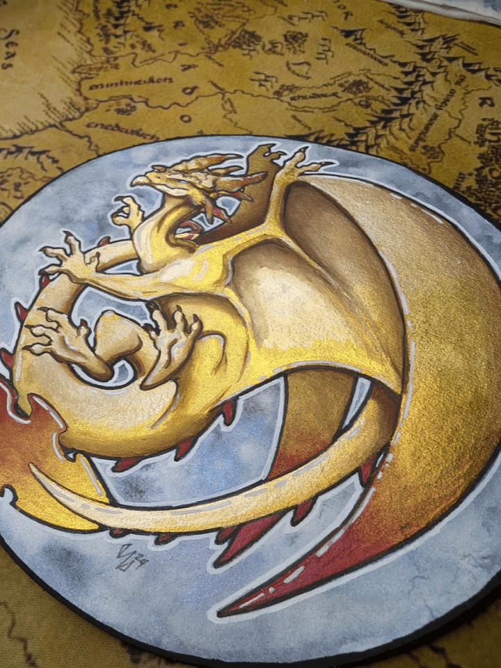 Gold Dragon, Round product image (2)