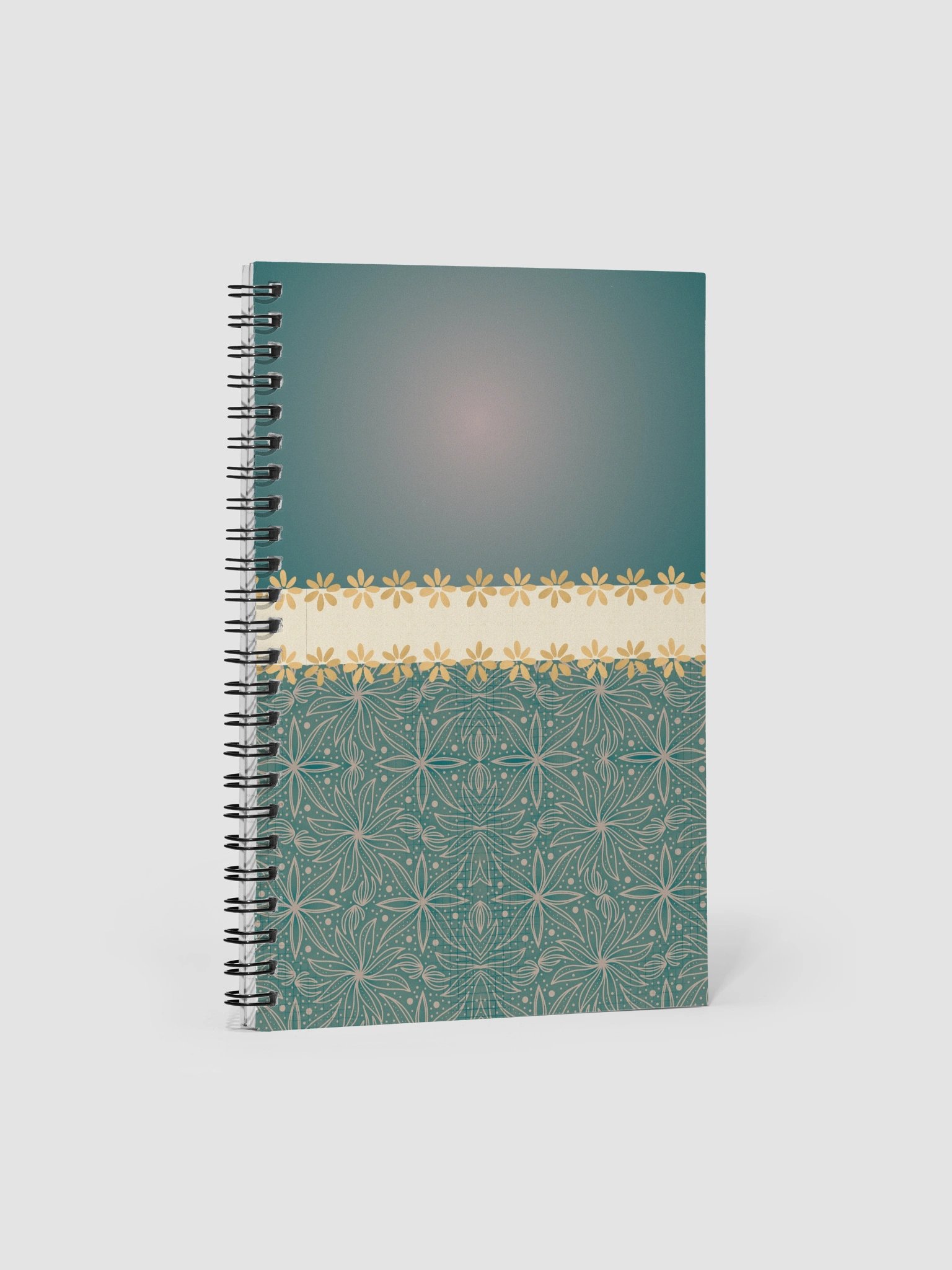 Teal Boho Bullet Journal – Spiral Notebook with Dotted Pages & Creative Planner product image (1)