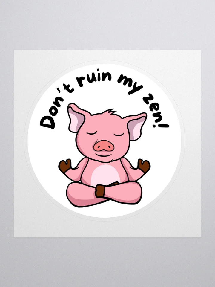 Piggy Zen Sticker product image (1)