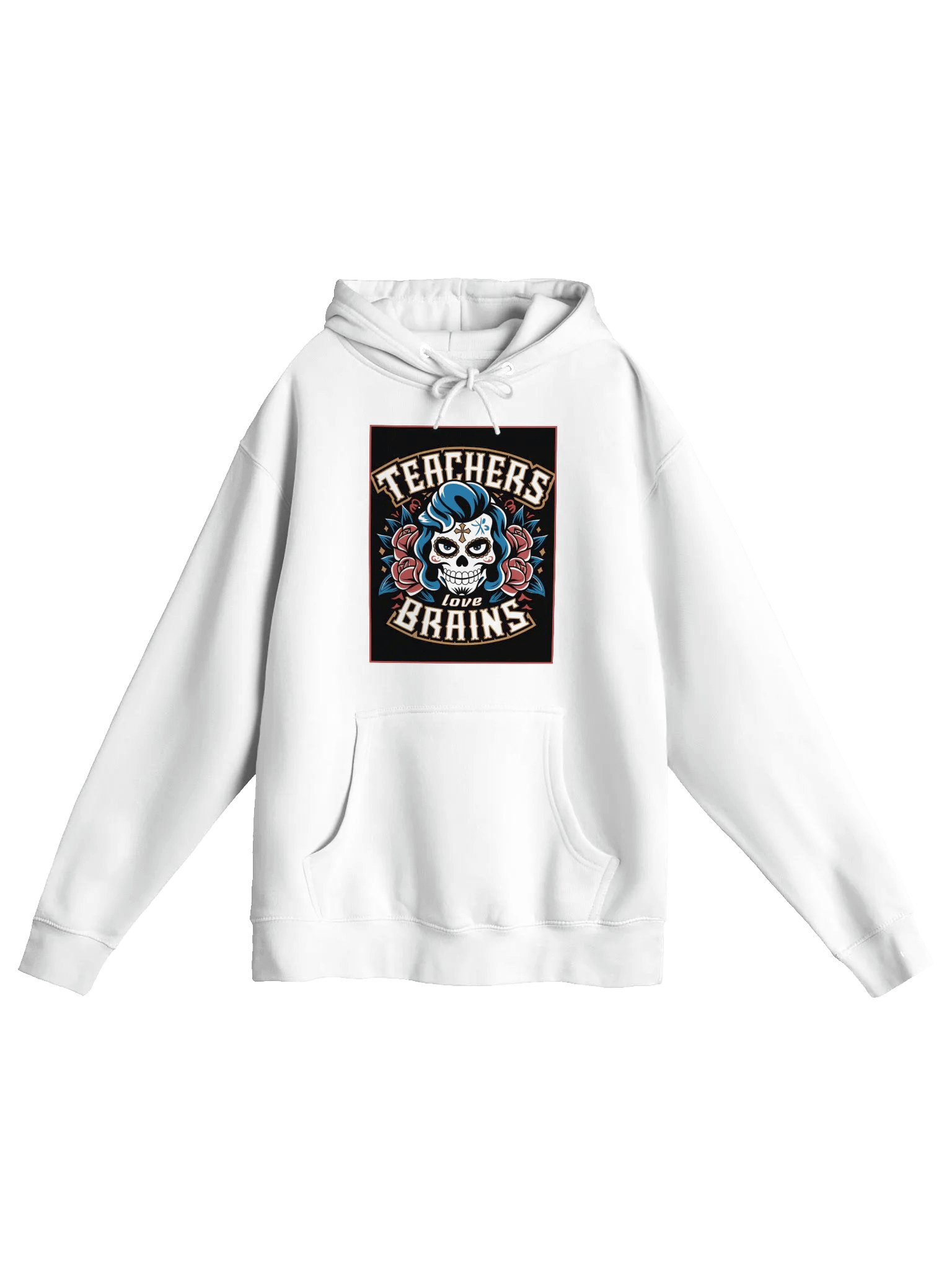 Women "TEACHES LOVE BRAINS" premium pullover hoodie product image (1)