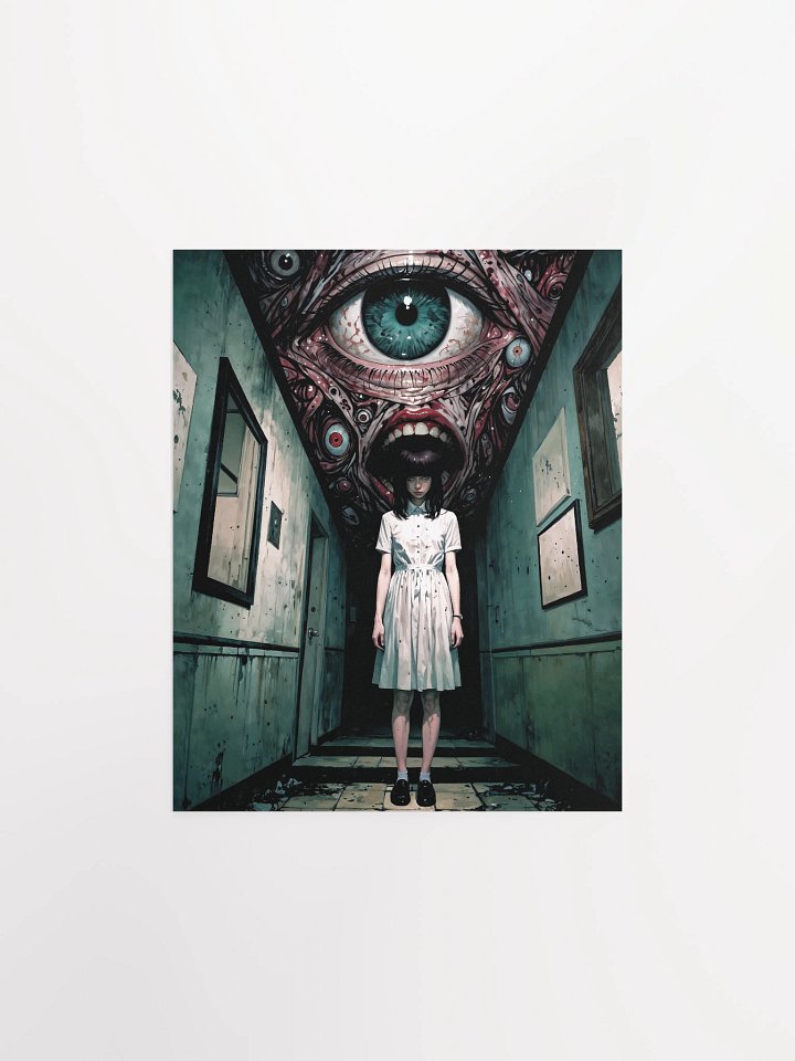 Surreal Nightmare Corridor Matte Poster product image (7)