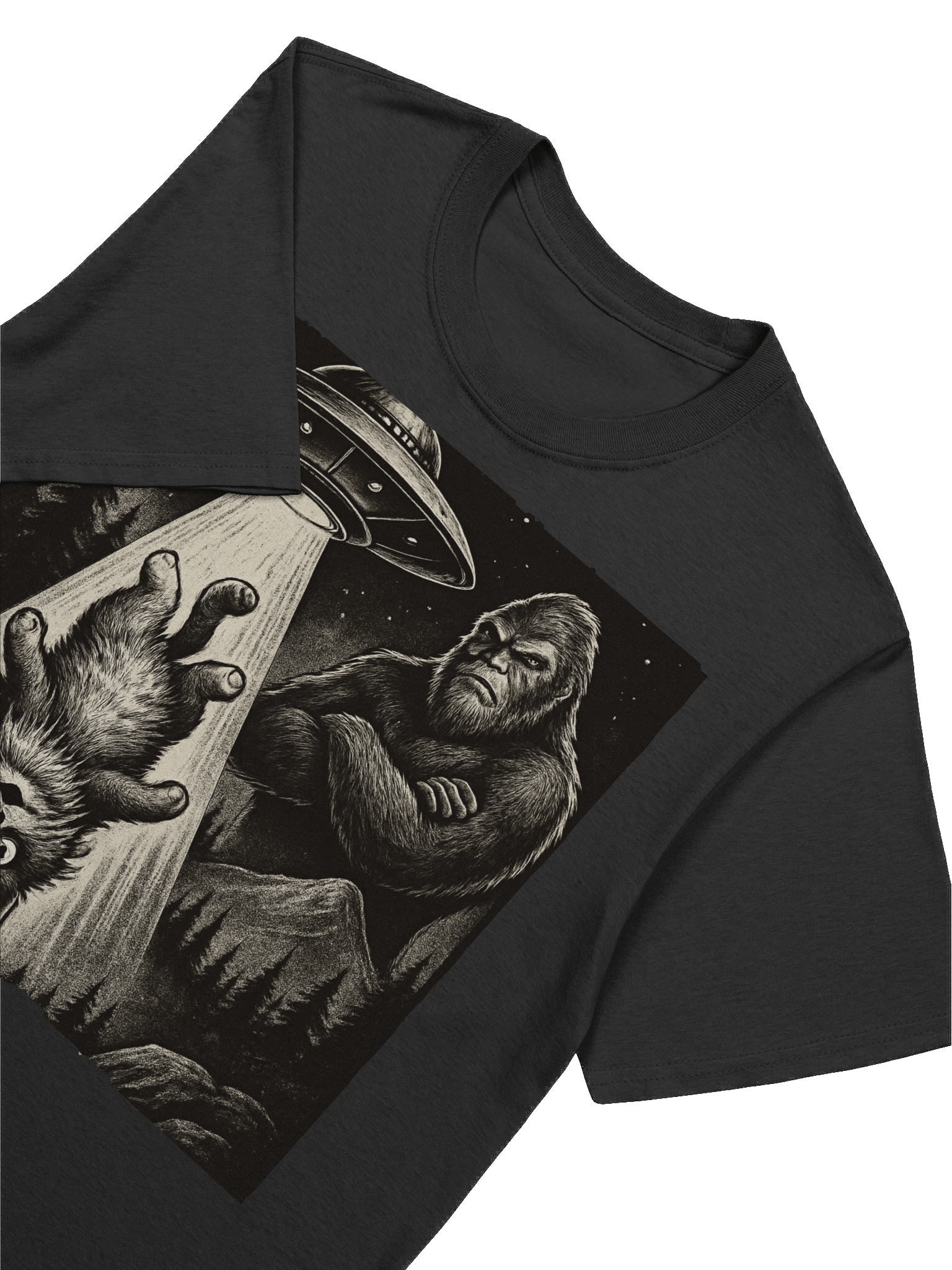 UFO Cat Bigfoot T-Shirt product image (41)