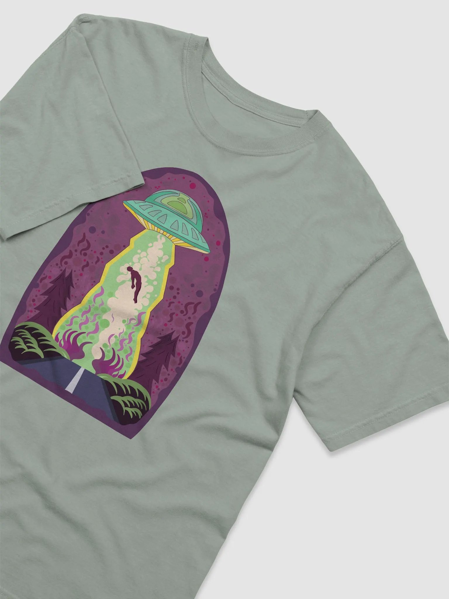 Man being abducted by an alien spaceship product image (32)