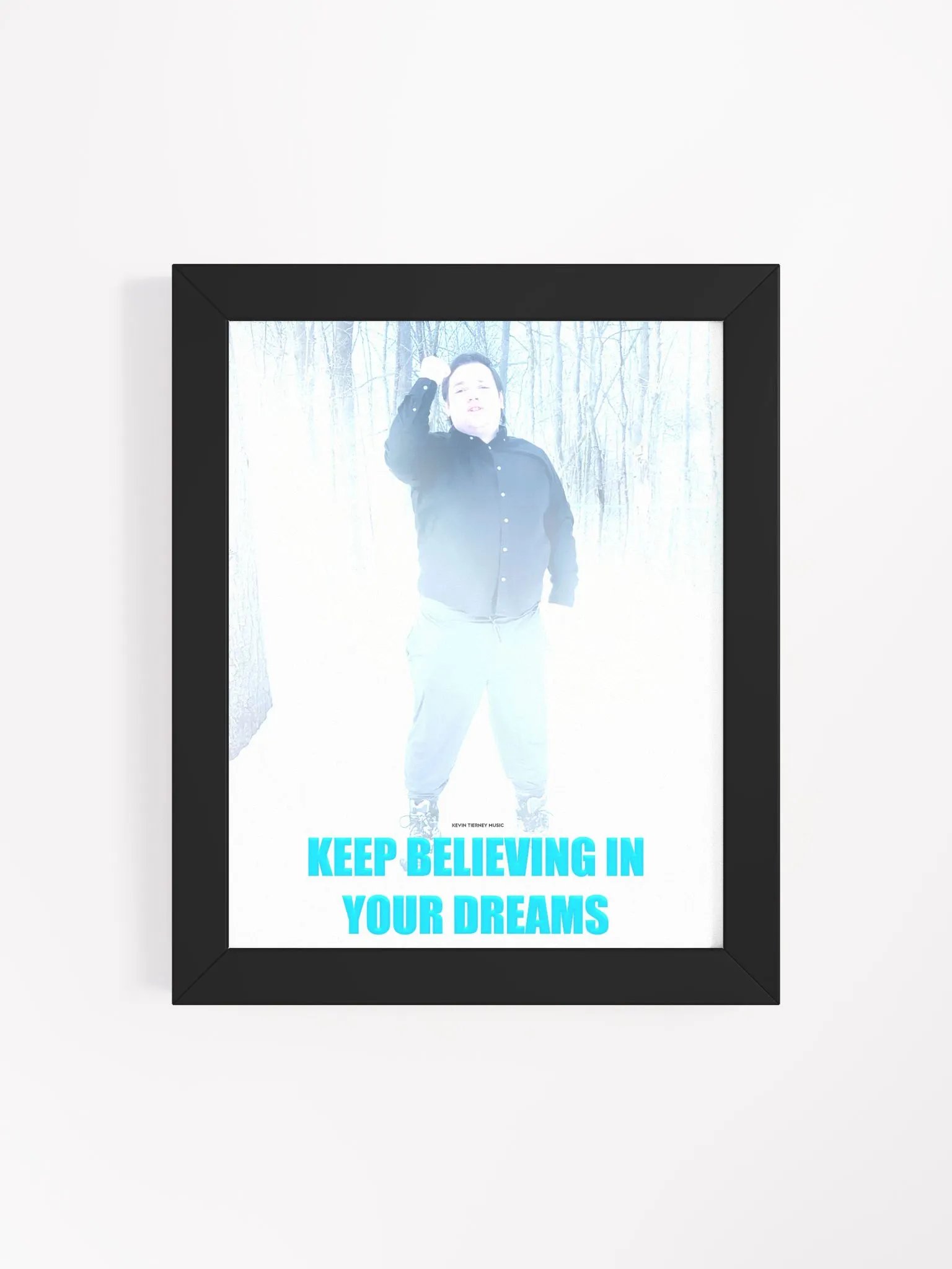 Keep Believing in Your Dreams Winter Ghost Framed Matte Picture product image (58)
