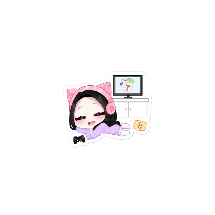 'Lazy Gamer' Chibi Magnet product image (1)