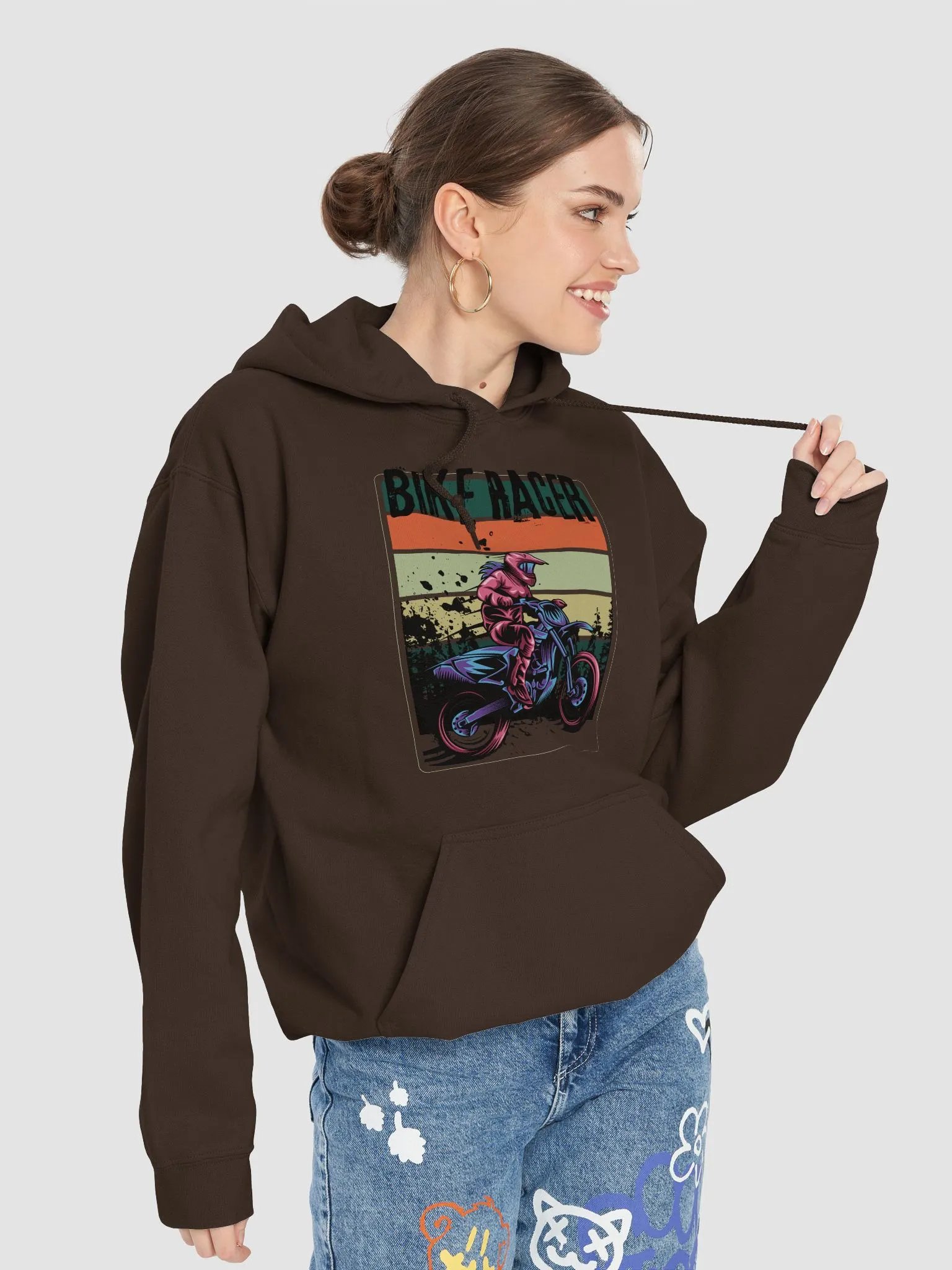 Speed Demon Motorcycle Racing Hoodie product image (74)