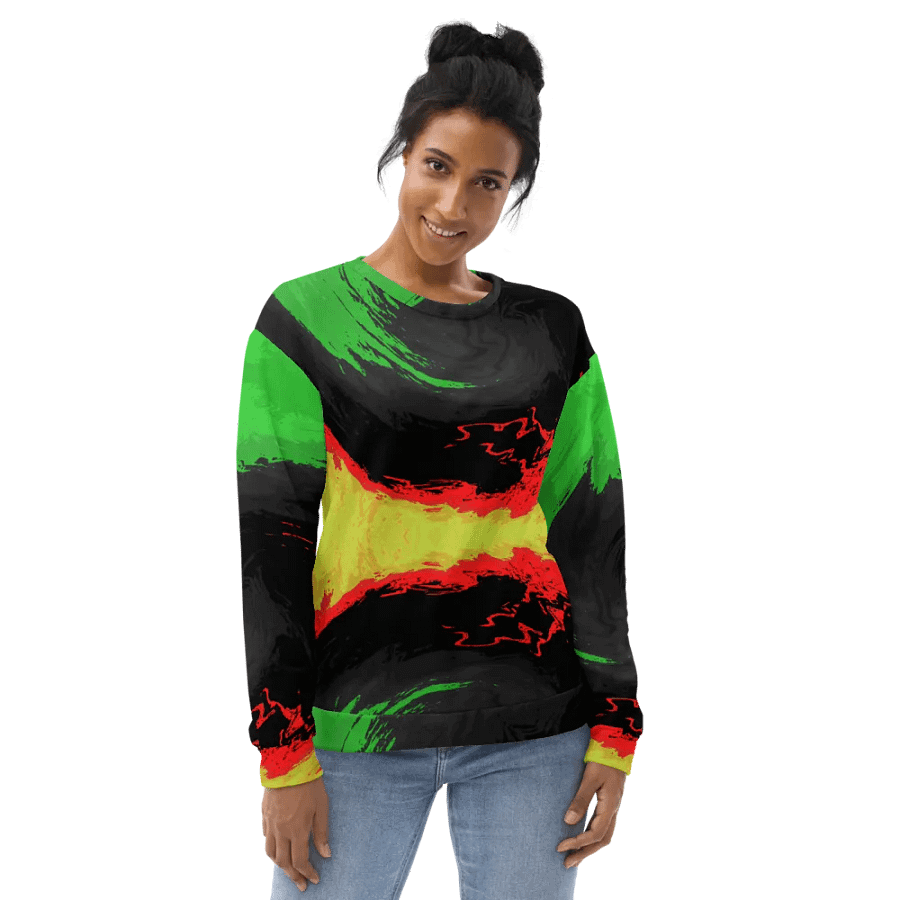 Abstract Swirling Dynamic Melting Forest Unisex Sweatshirt product image (3)