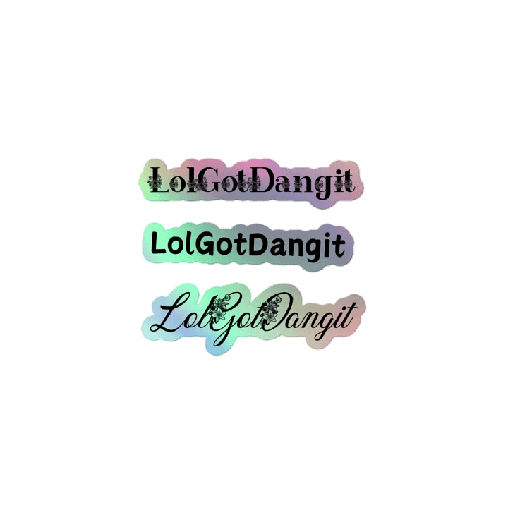 Holographic GotDangit stickers product image (1)