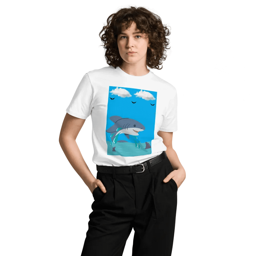 Splashy Shark Unisex Tee product image (8)