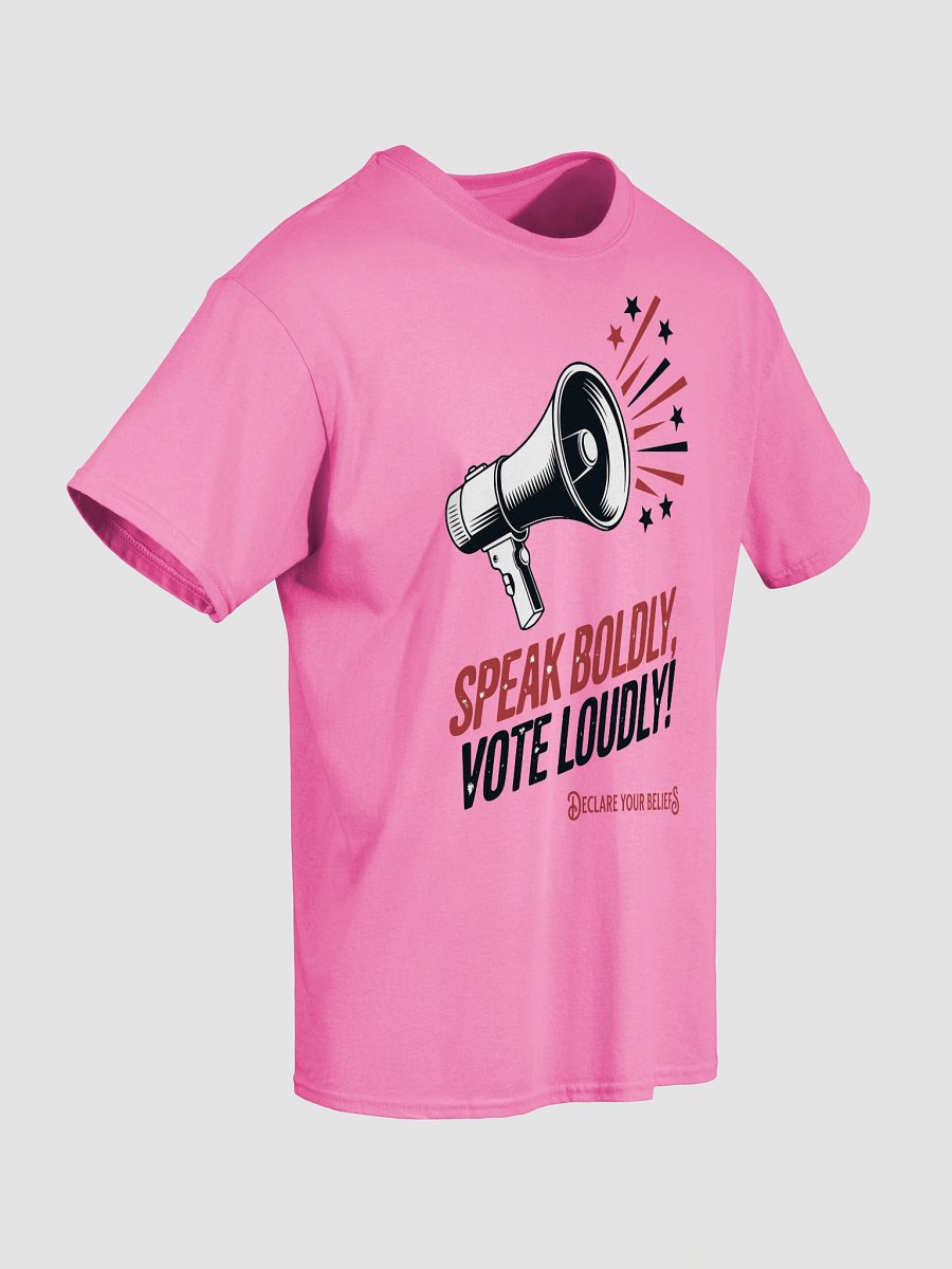 Speak Boldly Vote Loudly Megaphone Tee product image (56)