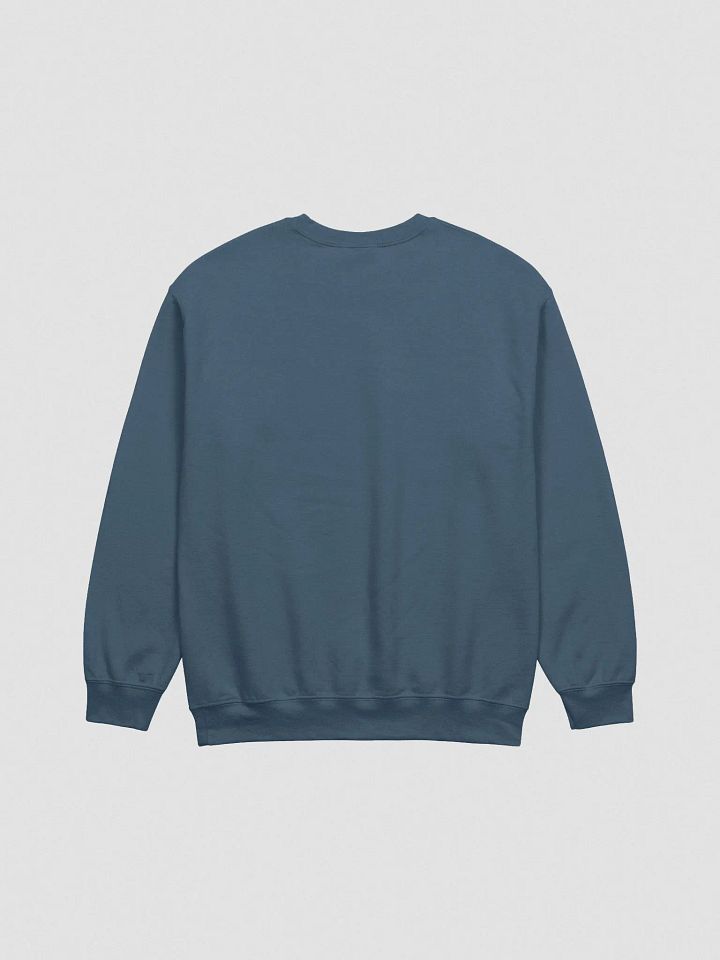 EXCLAIMING MENTALLY (L.C. purple and white design) embroidered crewneck product image (8)