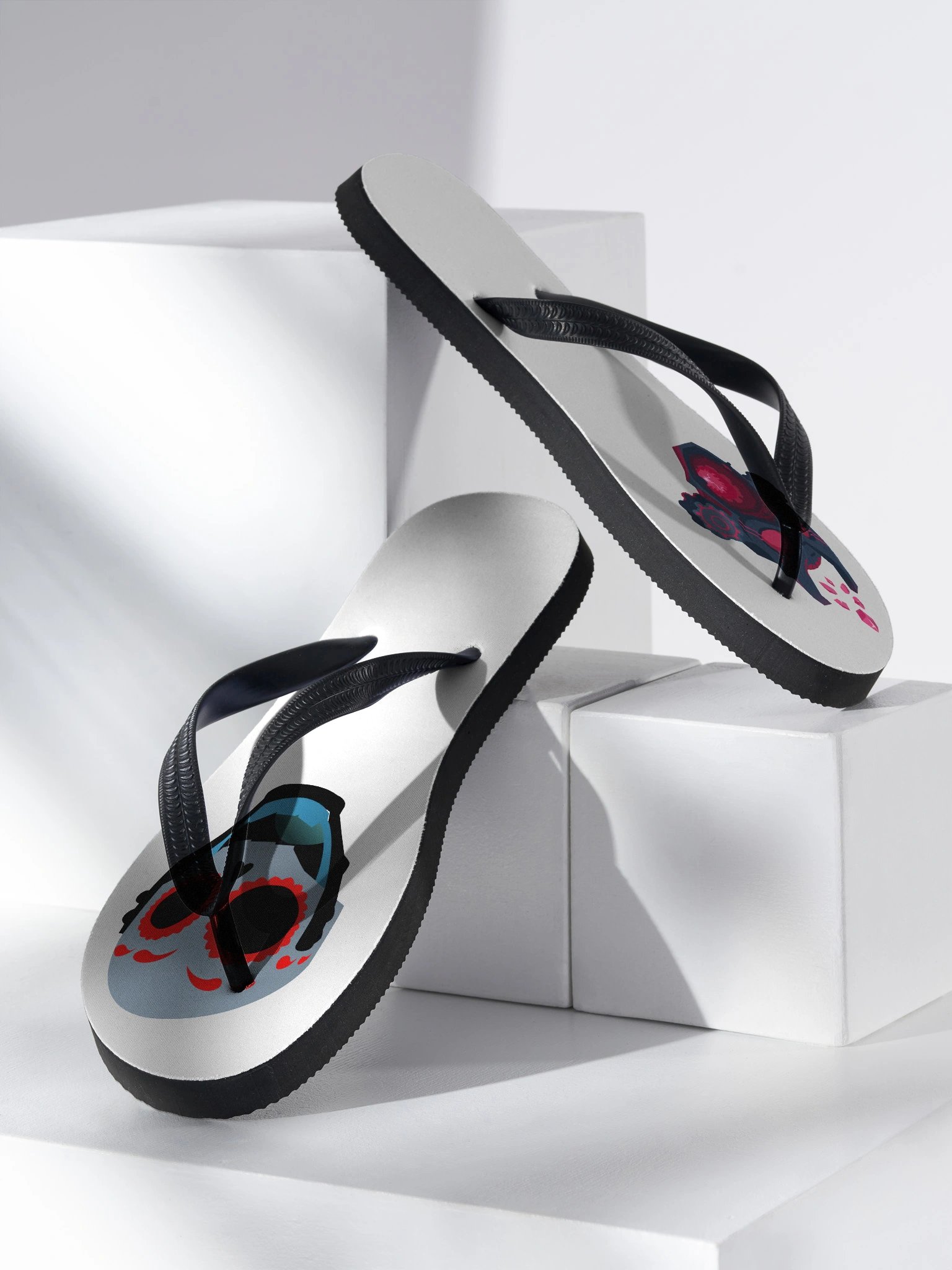 Party vs Destruction Flip Flops product image (2)